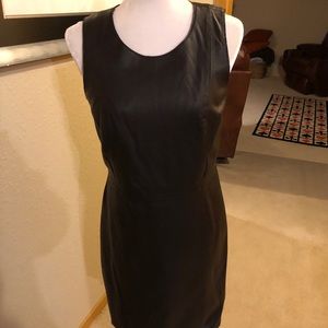 Brown won't leather dress